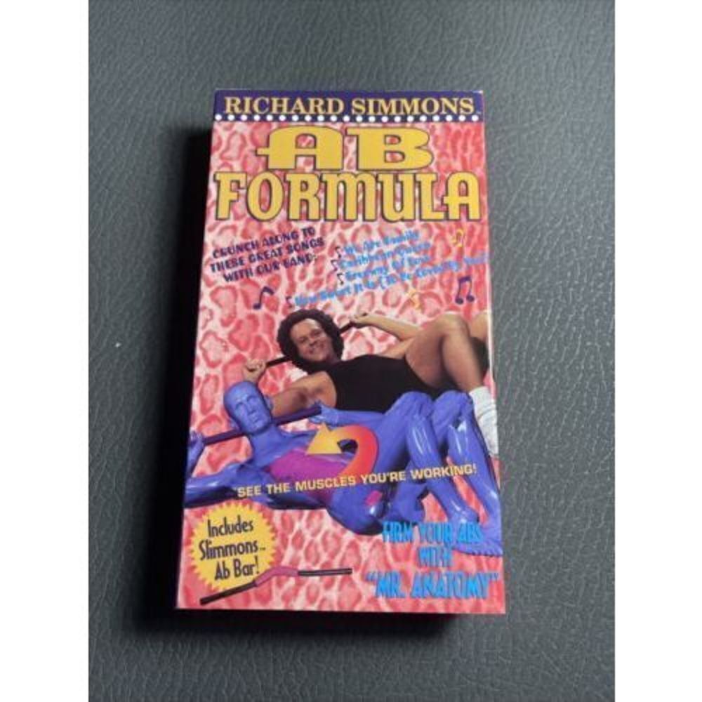 Richard Simmons Ab Formula - VHS - Videotape Workout Exercise Funny Crunches Abs